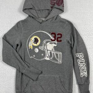 Washington Redskins Womens Sweatshirt‎ Medium Gray Victorias Secret Pink Hoodie